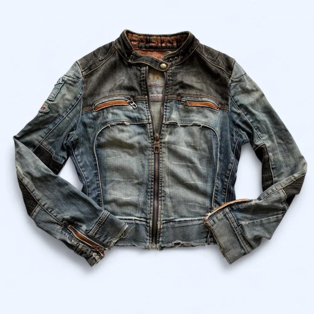 Vintage Distressed Miss Sixty biker jacket - Picture 8 of 9